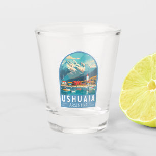 Ushuaia Argentina Travel Art Vintage Shot Glass