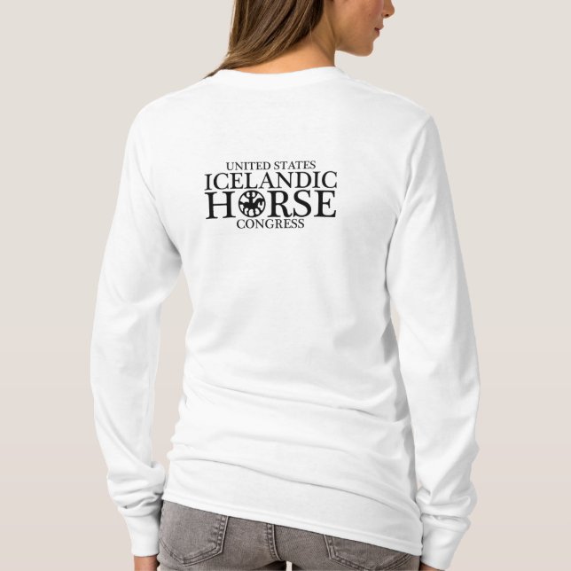 USIHC Women's long sleeve tee (Back)