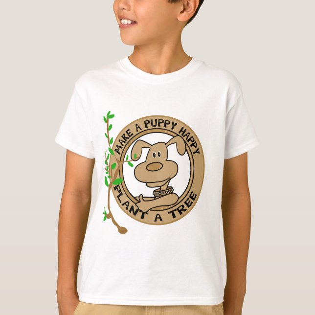 Usine de chiot T-shirts et cadeaux d'un arbre (Devant)