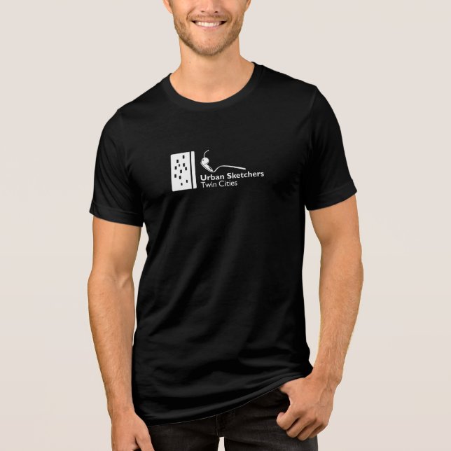 USK Twin Cities White Logo Premium Tri-Blend Shirt (Front)