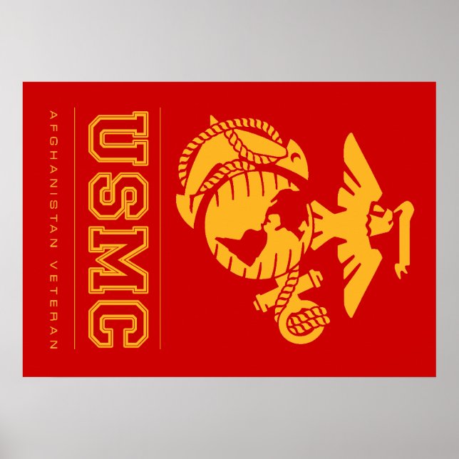 USMC Afghanistan Veteran Poster (Front)