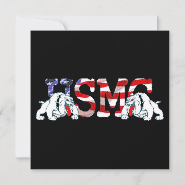 USMC Chesty - Devil Dogs - OoRah! Save The Date (Front)