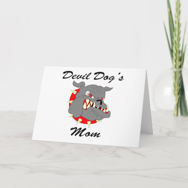 USMC Devil Dog's Mom Card (Front)