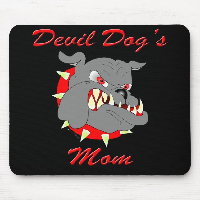 USMC Devil Dog's Mom Mouse Pad (Front)