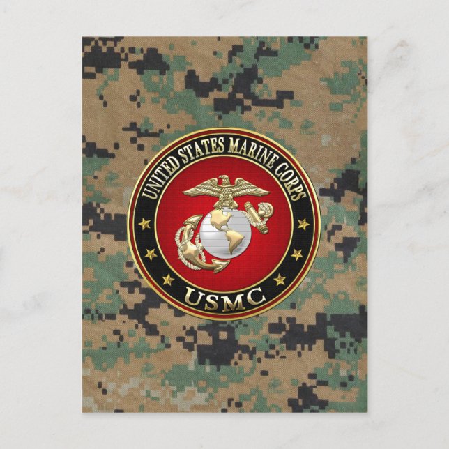 USMC EGA [Special Edition] [3D] Postcard (Front)