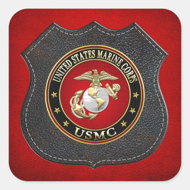 USMC EGA [Special Edition] [3D] Square Sticker (Front)