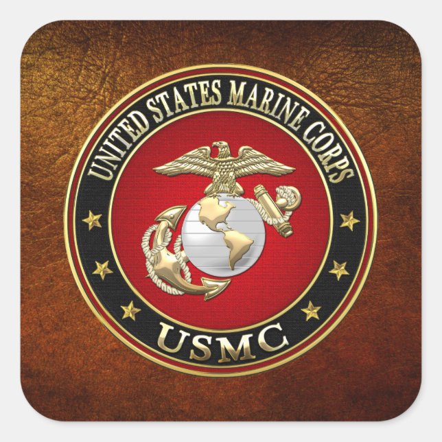 USMC EGA [Special Edition] [3D] Square Sticker (Front)