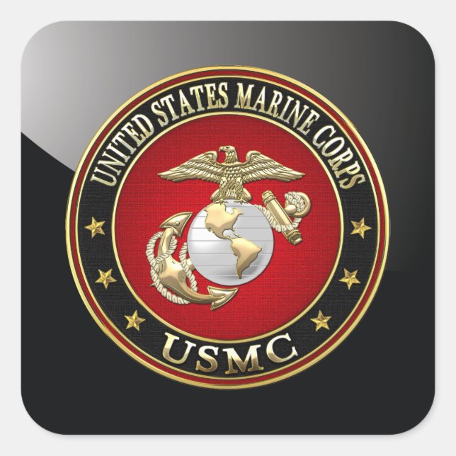 USMC EGA [Special Edition] [3D] Square Sticker (Front)