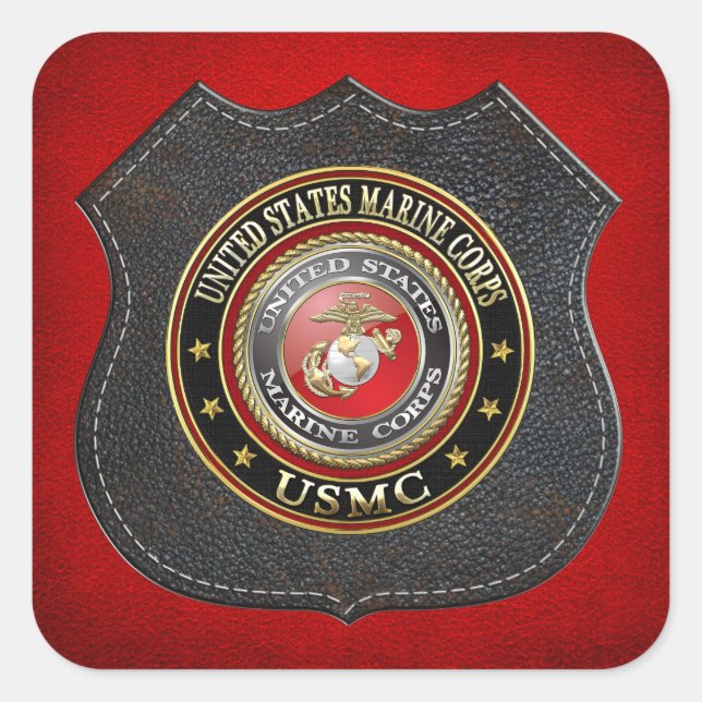 USMC Emblem [Special Edition] [3D] Square Sticker (Front)