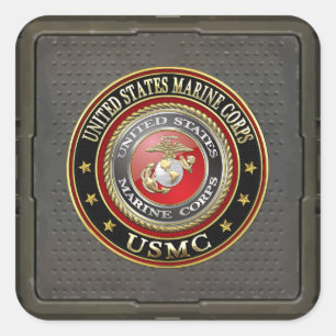 USMC Emblem [Special Edition] [3D] Square Sticker