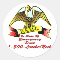 USMC In Case Of Emergency Dial 1-800-LeatherNeck