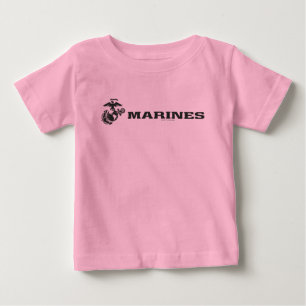 USMC Logo - Black Baby T-Shirt