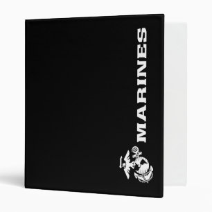 USMC Logo - White Binder