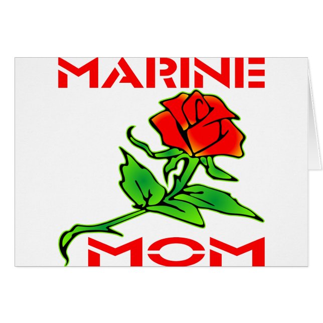 USMC Marine Mom Rose (Front Horizontal)