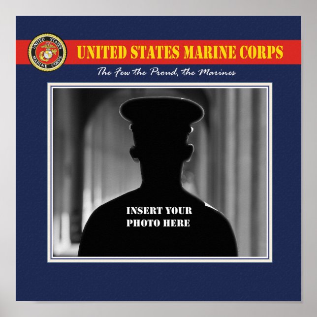 USMC Portrait Photo Page Poster (Front)