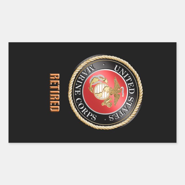 USMC Retired Sticker (Front)
