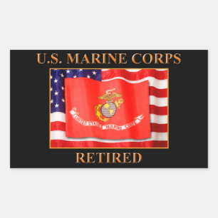 USMC Retired Stickers