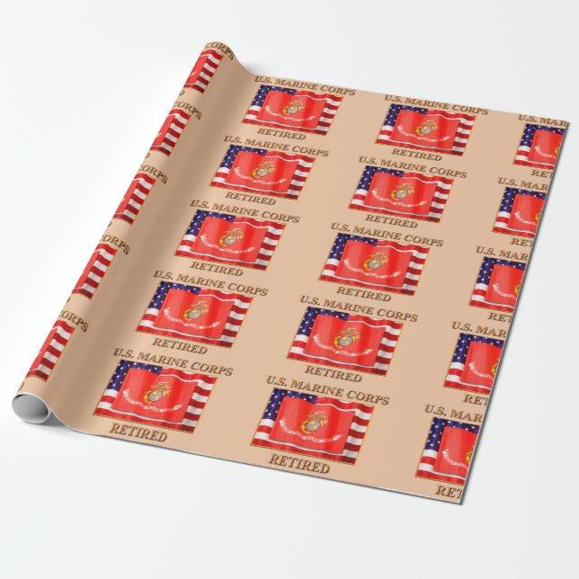 USMC Retired Wrapping Paper (Unrolled)