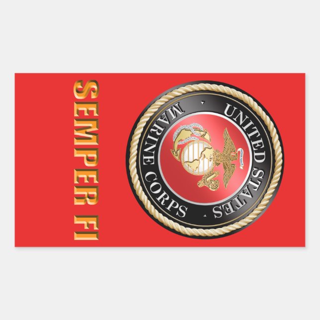 USMC Semper Fi Sticker (Front)