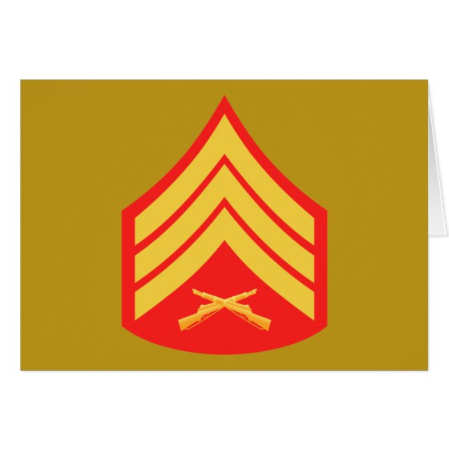 USMC Sgt Sergeant E-5 (Front Horizontal)