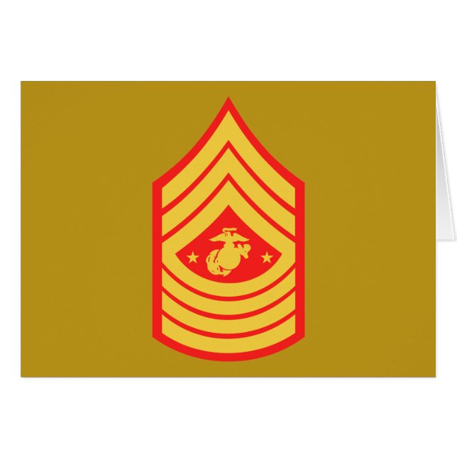 USMC SMMC Sergeant Major of the Marine Corps E-9 (Front Horizontal)