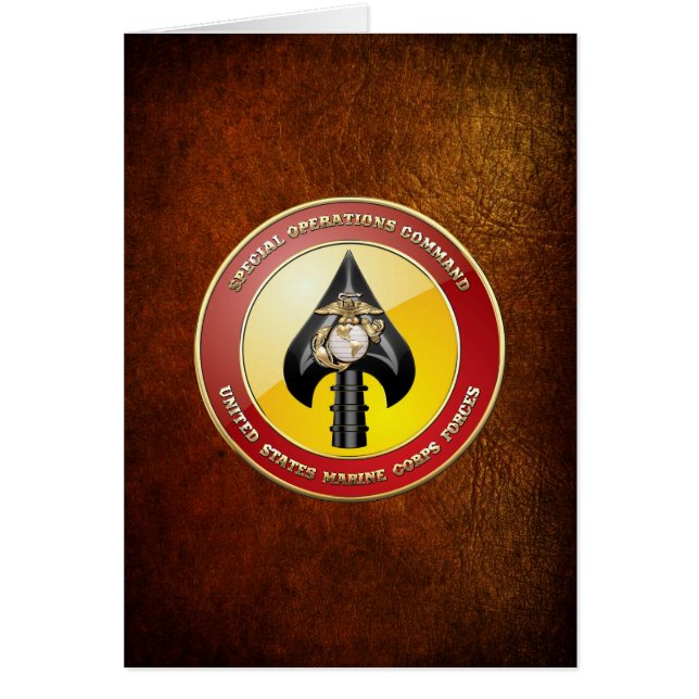USMC Special Operations Command (MARSOC) [3D] (Front)