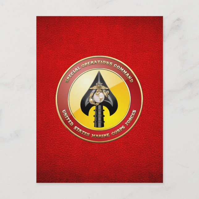 USMC Special Operations Command (MARSOC) [3D] Postcard (Front)