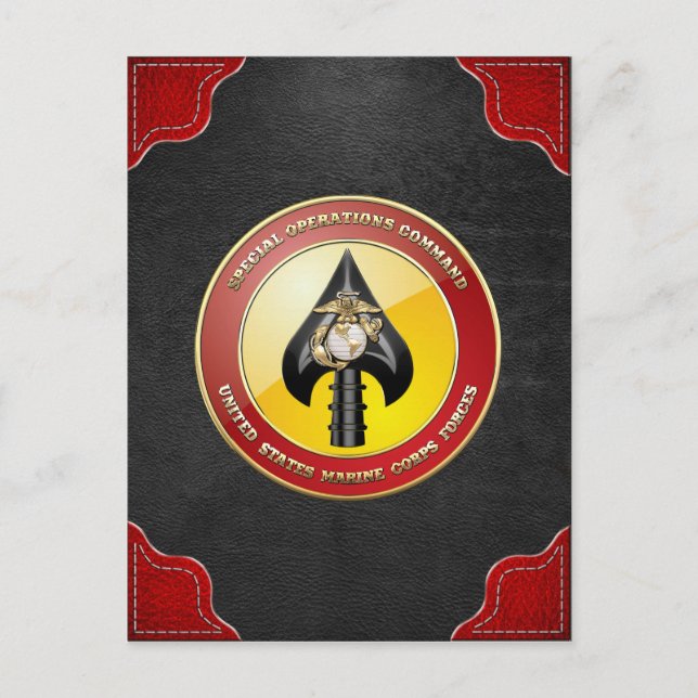 USMC Special Operations Command (MARSOC) [3D] Postcard (Front)