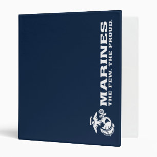 USMC The Few The Proud Logo - White Binder