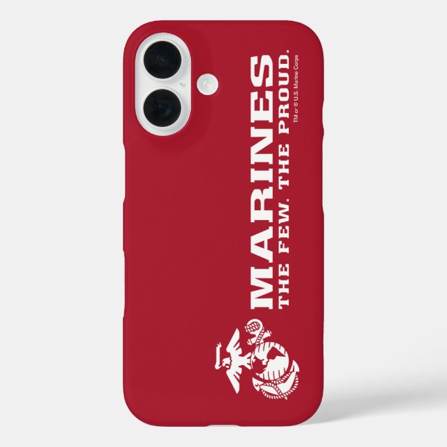 USMC The Few The Proud Logo - White Case-Mate iPhone Case (Back)