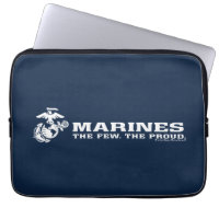 USMC The Few The Proud Logo - White