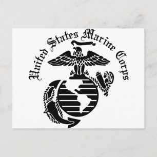 USMC United States Marine Corps Postcard