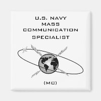 USN MASS COMMUNICATION SPÉCIALISTE CARRÉ MAGNET