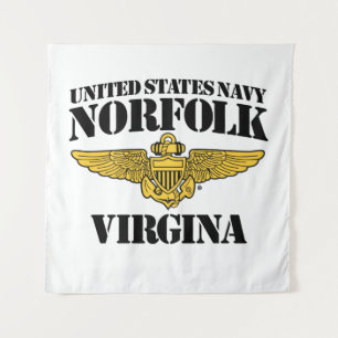 USN Norfolk Virgina Tapestry