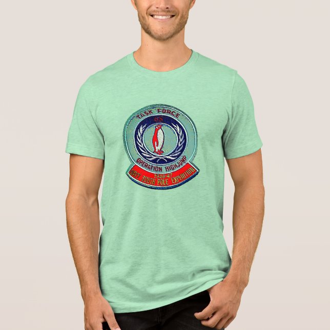 USN RETRO PATCH Tri-Blend SHIRT (Front)