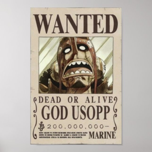 Usopp second wanted poster (Front)