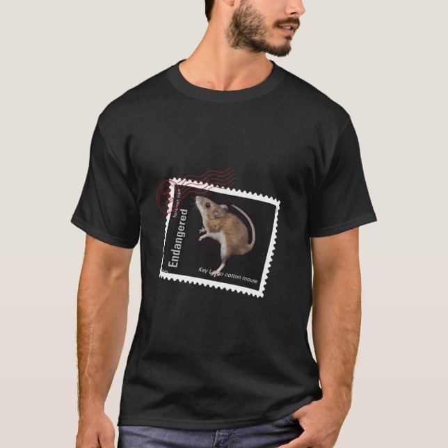Usps Endangered Species Key Largo Cotton Mouse Pos T-Shirt (Front)