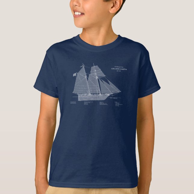 USRC Alexander Hamilton - ABD T-Shirt (Front)