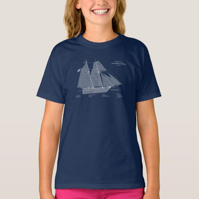 USRC Alexander Hamilton - ABD T-Shirt (Front)