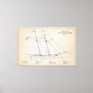 USRC Alexander Hamilton - SBD Canvas Print