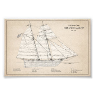 USRC Alexander Hamilton - SBD Photo Print