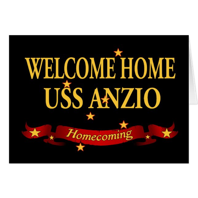 USS à la maison bienvenu Anzio (Devant horizontal)