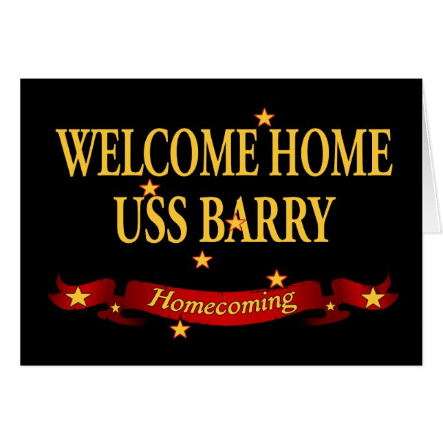 USS à la maison bienvenu Barry (Devant horizontal)