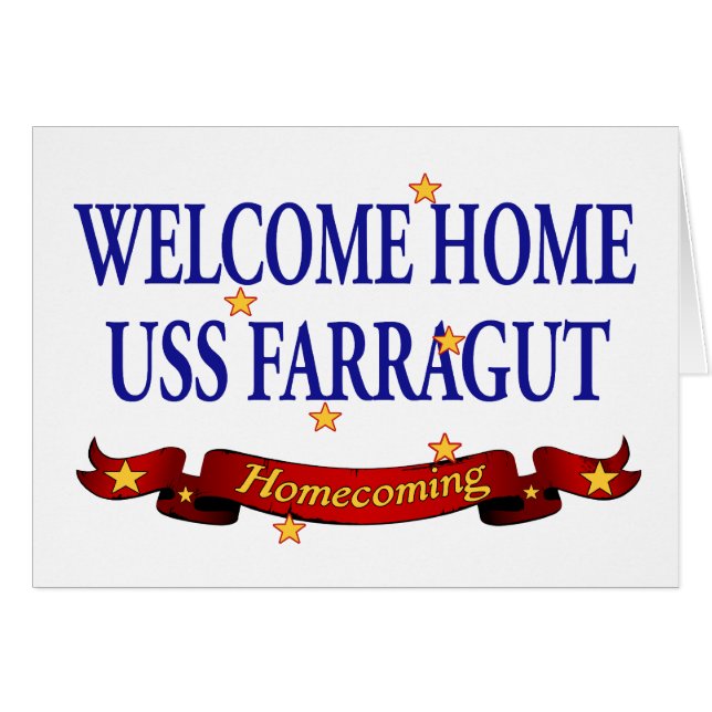 USS à la maison bienvenu Farragut (Devant horizontal)