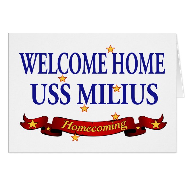USS à la maison bienvenu Milius (Devant horizontal)