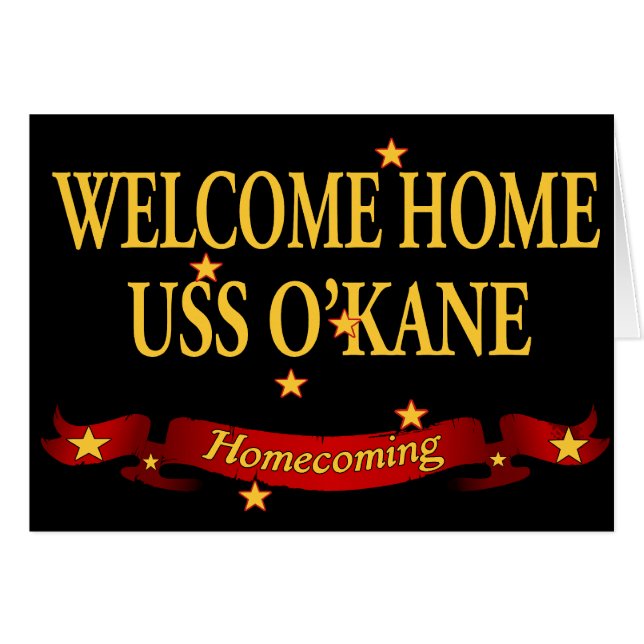 USS à la maison bienvenu O'Kane (Devant horizontal)