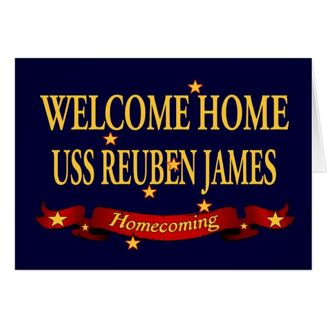 USS à la maison bienvenu Reuben James (Devant horizontal)