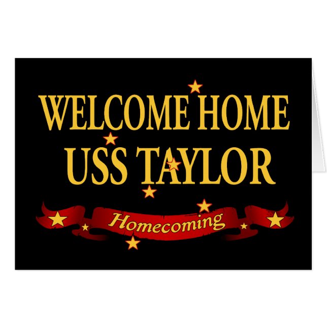 USS à la maison bienvenu Taylor (Devant horizontal)