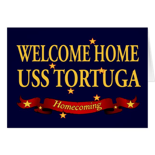 USS à la maison bienvenu Tortuga (Devant horizontal)