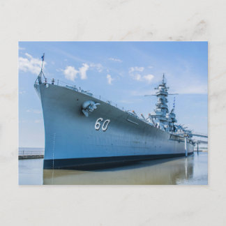 USS Alabama BB-60 Postcard